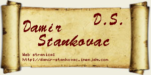 Damir Stankovac vizit kartica